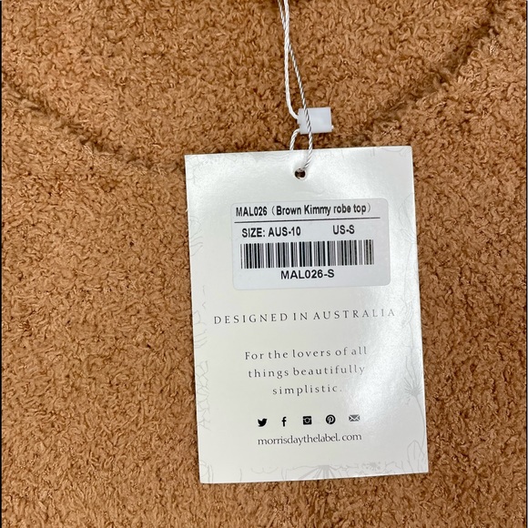 🆕 NWT Morrisday The Label • Kimmy Tan Crop Top • Size Small - Picture 3 of 3